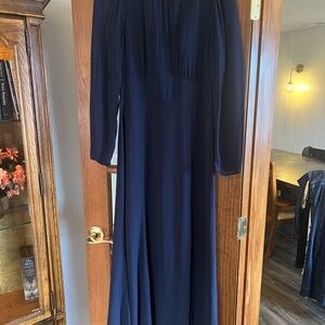 Reformation Midnight Blue Long Sleeve Dress